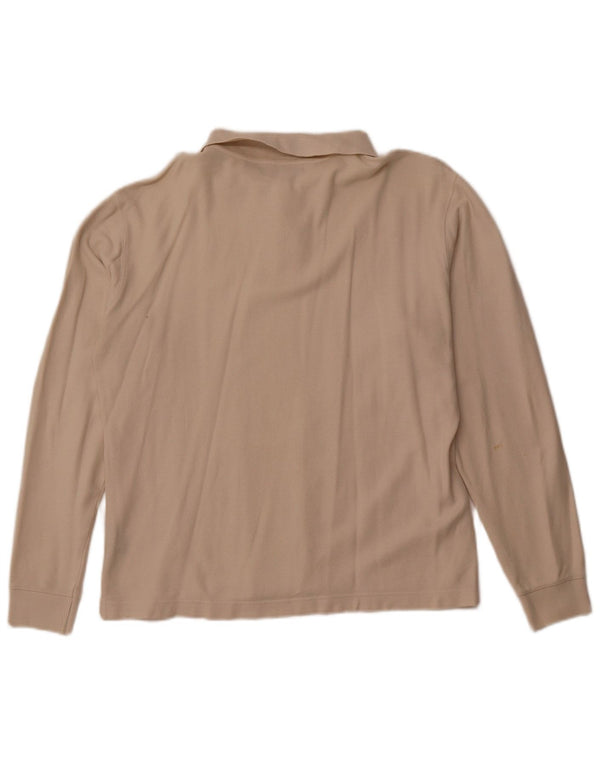 Polo da uomo a maniche lunghe FILA beige medio