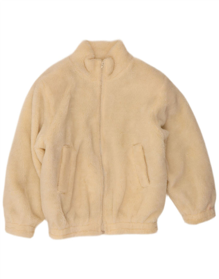Giacca da donna in pelliccia sintetica Marina Yachting IT 42 Poliestere bianco sporco medio
