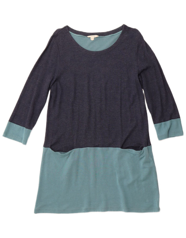 WHITE STUFF Abito a trapezio da donna UK 16 Large blu navy color block