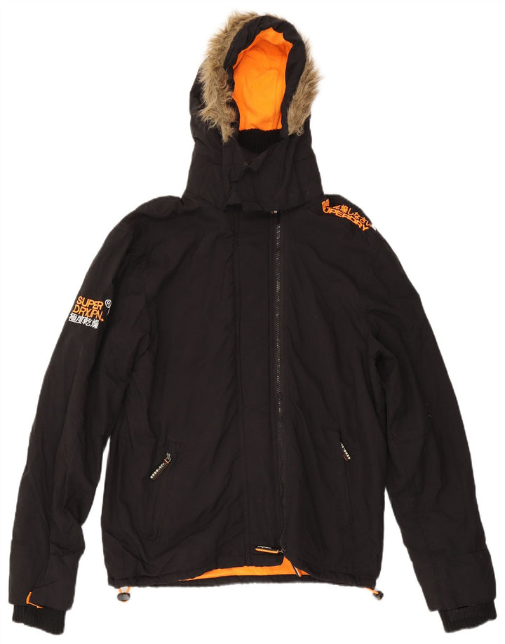 Giacca a vento da donna Superdry Windcheater UK 16 grande nera
