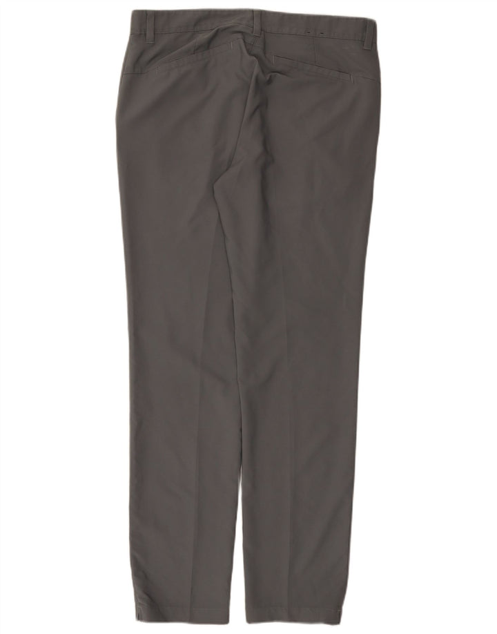 Pantaloni chino slim da uomo Adidas W32 L32 poliestere grigio