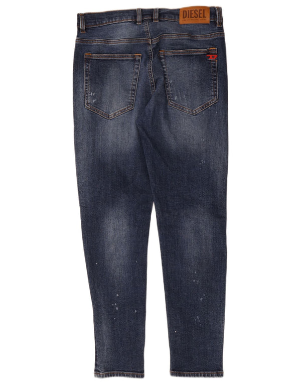 Jeans slim effetto consumato per ragazze Diesel 13-14 anni W30 L27 cotone blu