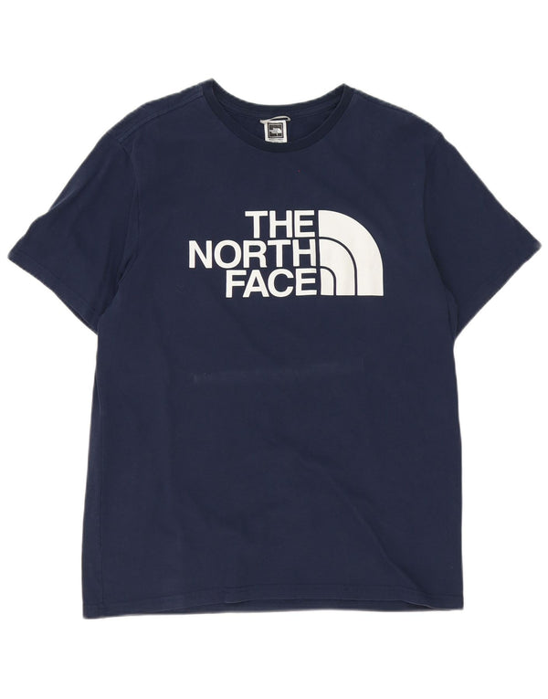 T-shirt grafica da uomo The North Face Top in cotone blu navy medio