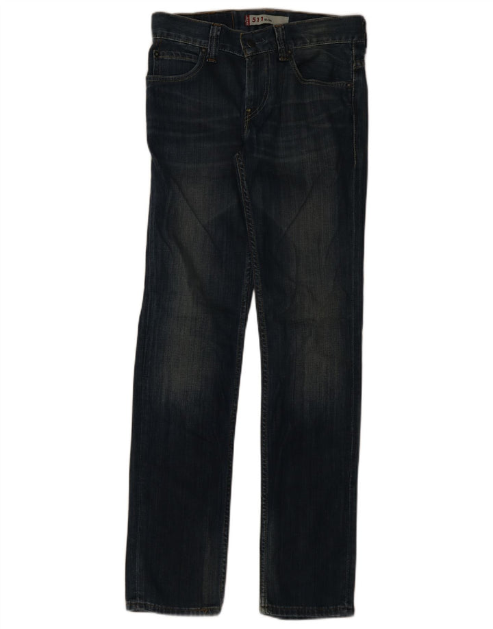 Levi's Uomo 511 Slim Jeans W31 L34 Blu Navy Cotone