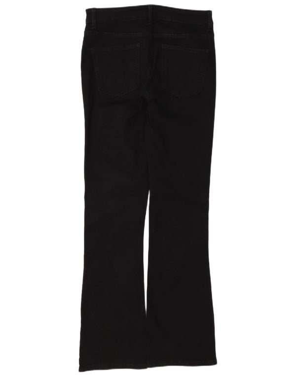Marks & Spencer Donna The Eva Bootcut Jeans UK 12 Medio W32 L32 Nero