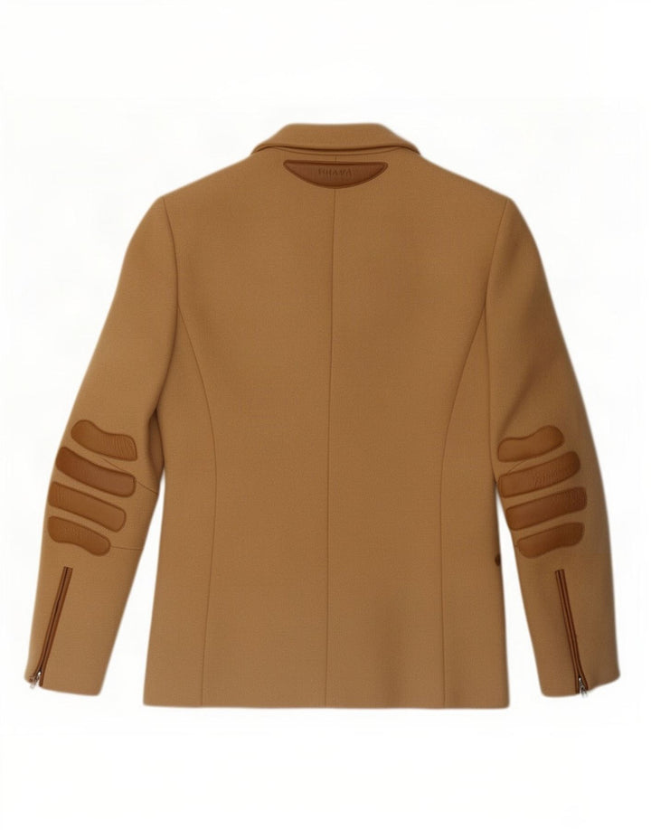 Giacca blazer da donna a 3 bottoni Prada IT 38 XS Beige Lana classica