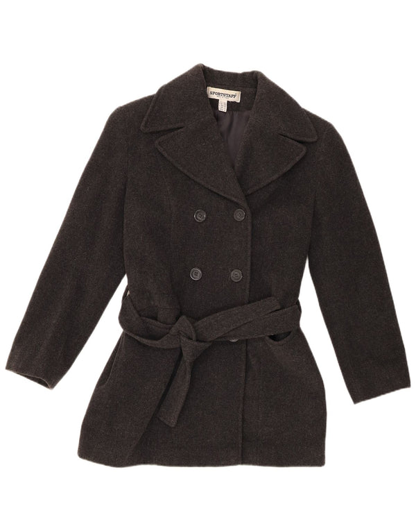 Cappotto da marinaio da donna Sportstaff UK 10 piccolo in lana grigia