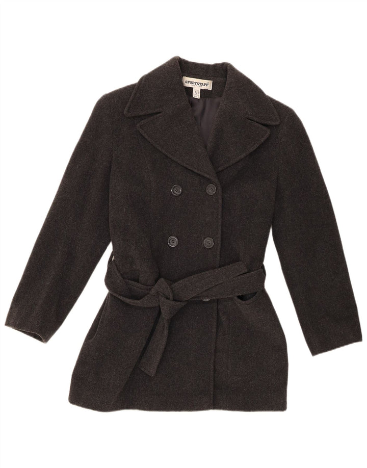 Cappotto da marinaio da donna Sportstaff UK 10 piccolo in lana grigia