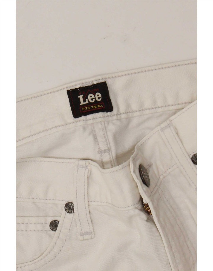 Pantaloni casual Bootcut da donna Lee W28 L28 bianchi
