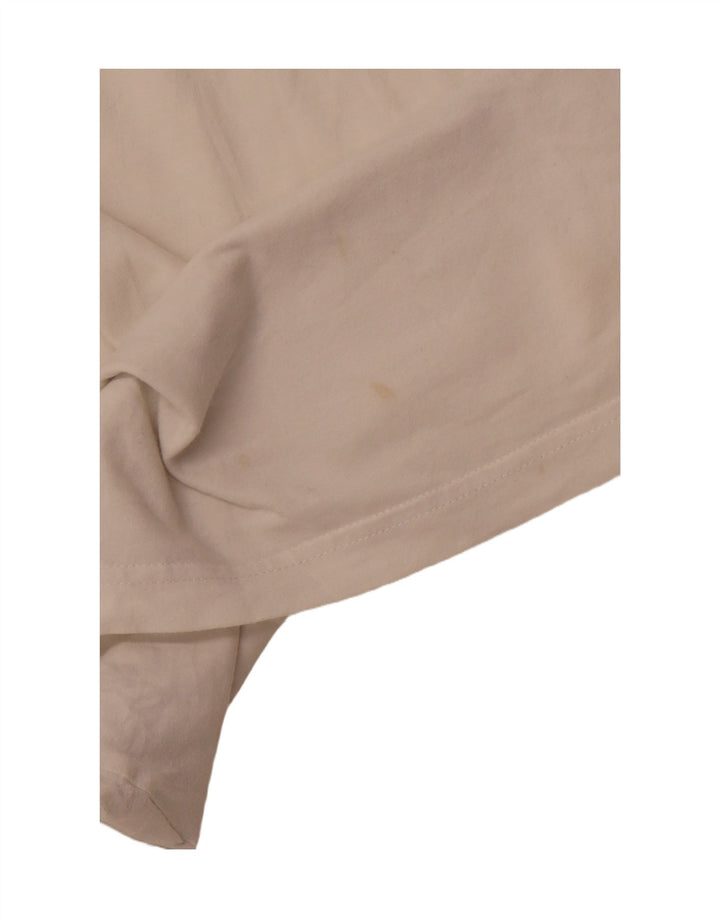 T-shirt da uomo ADIDAS Top piccola in cotone bianco sporco