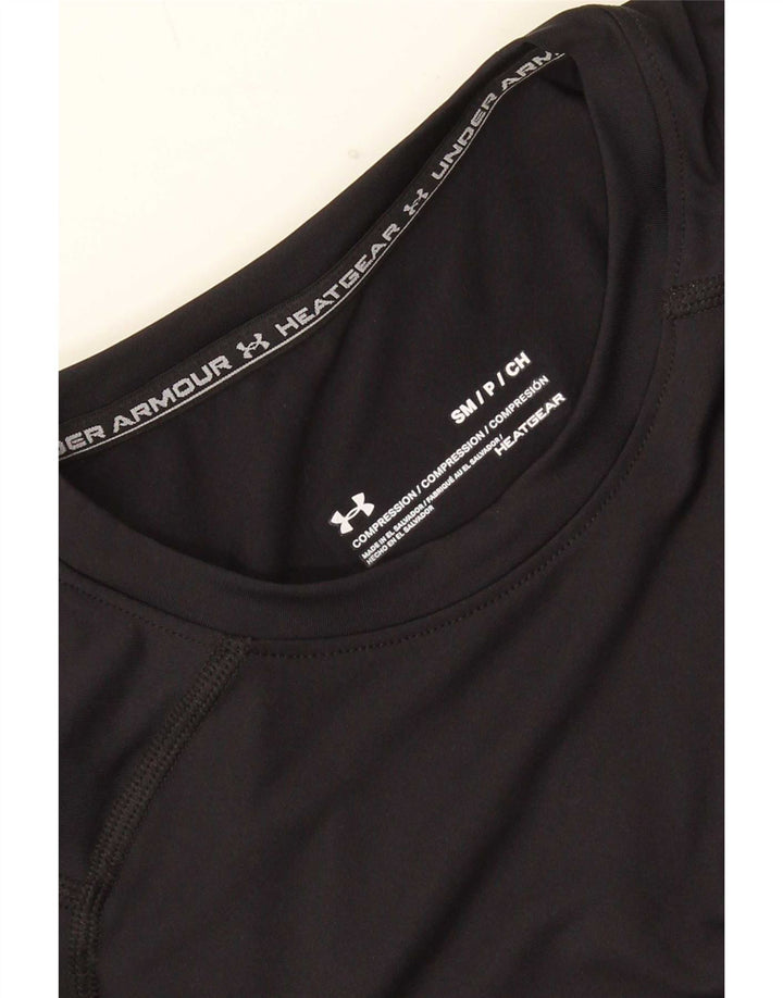 Maglia Under Armour da uomo Heat Gear a manica lunga piccola nera