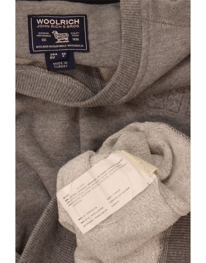 Felpa grafica da uomo Woolrich Maglione piccolo cotone chiazzato grigio