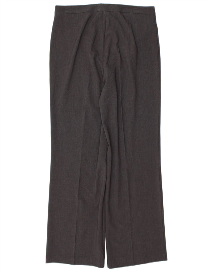 Pantaloni casual dritti da donna Marks & Spencer UK 12 Medium W30 L30 Grigio