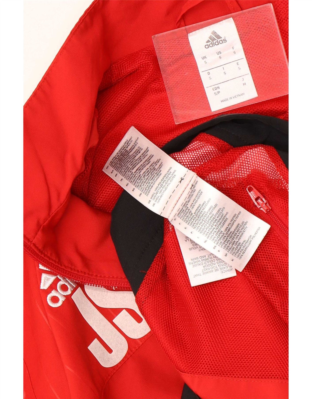 Giacca da tuta da uomo Adidas TSV Loccum piccola rossa in poliestere color block