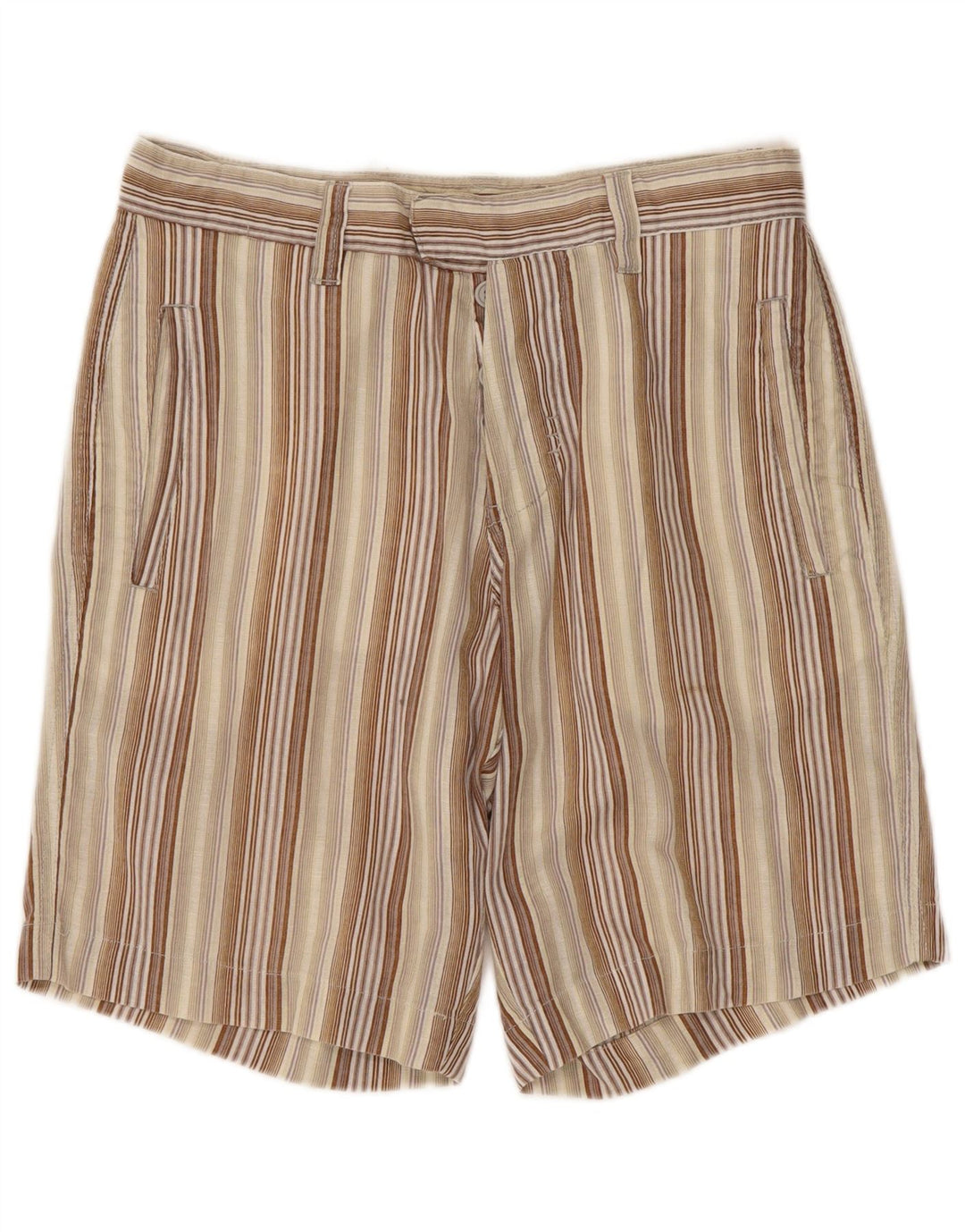 Pantaloncini chino da donna Meltin' Pot W29 cotone a righe multicolori medi