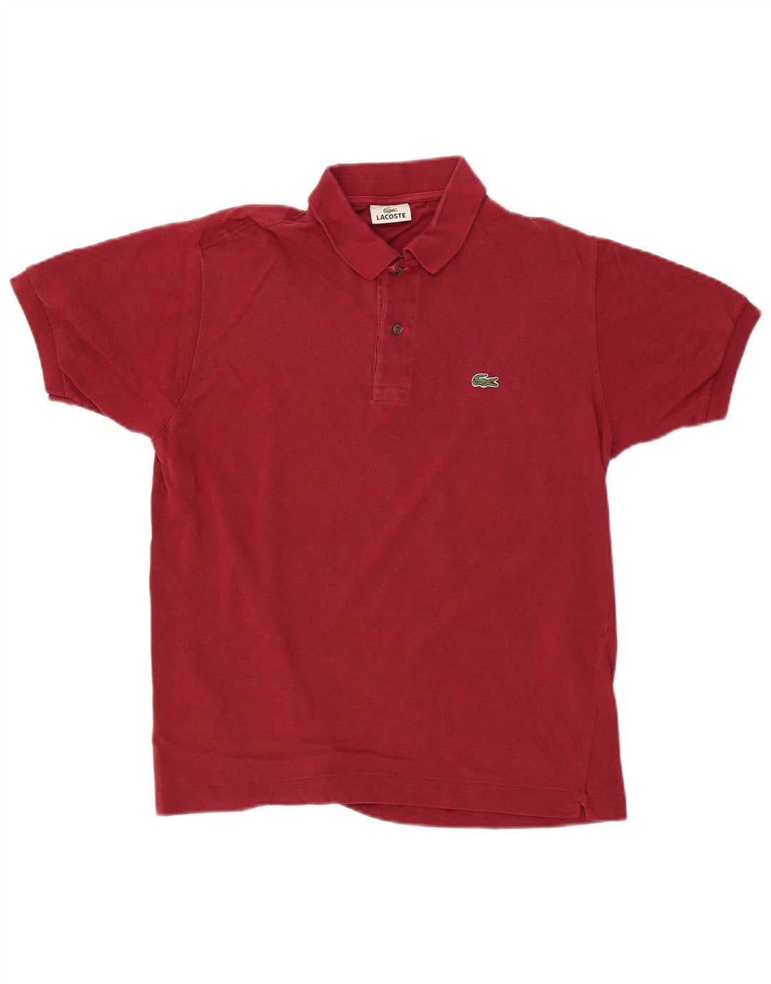 Polo da uomo LACOSTE taglia 4 cotone bordeaux medio