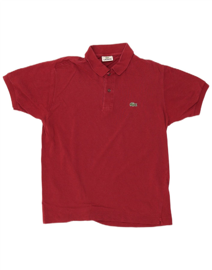 Polo da uomo LACOSTE taglia 4 cotone bordeaux medio