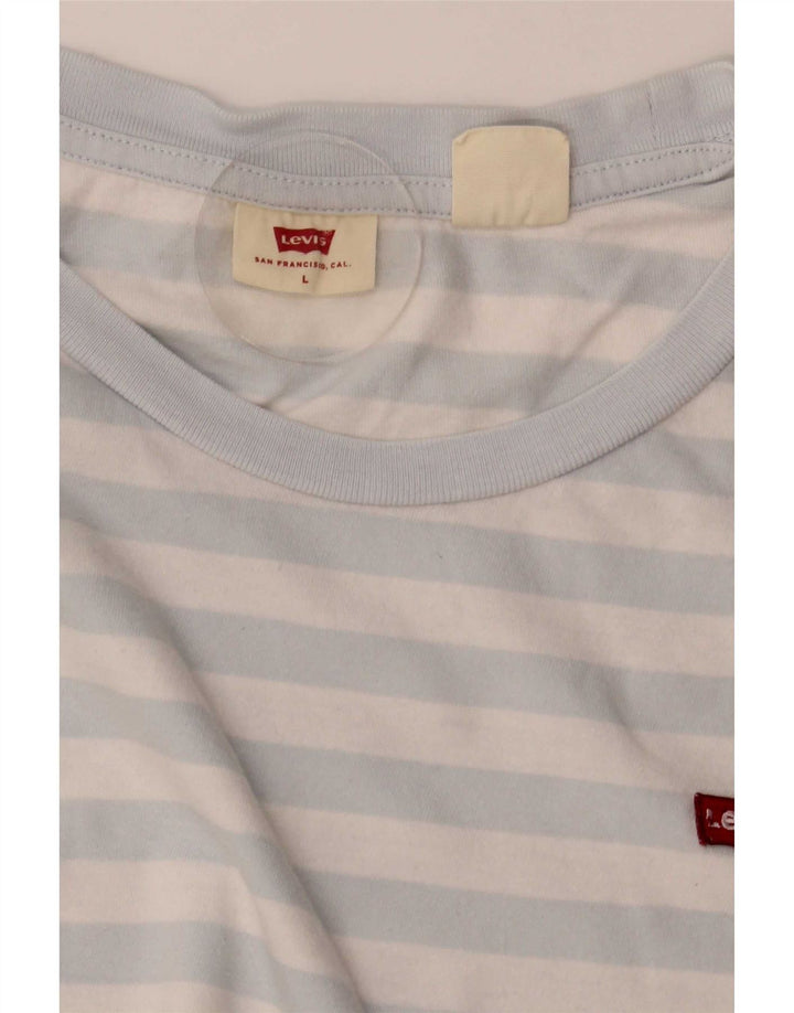 T-shirt da donna Levi's Top UK 16 a righe grandi blu