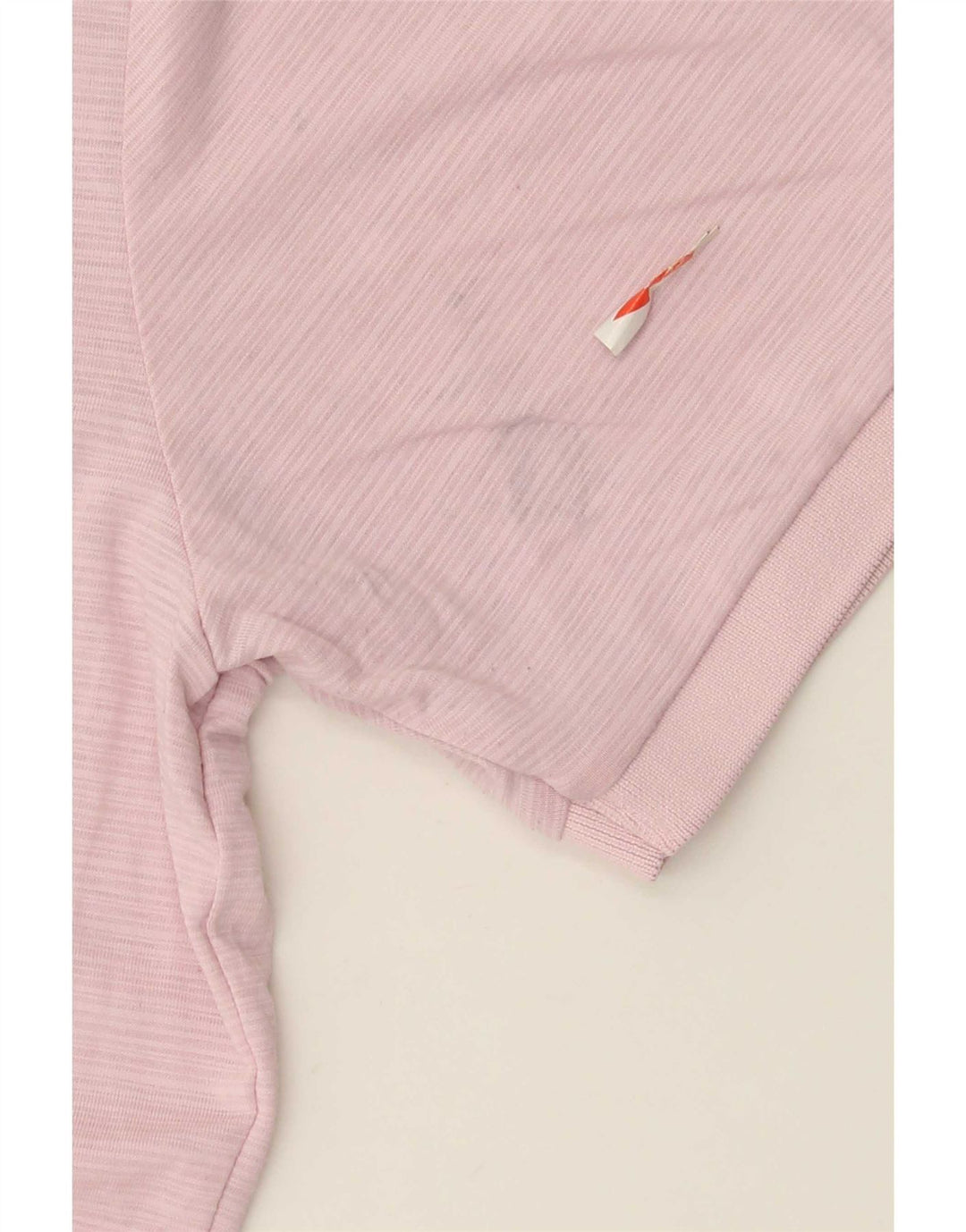 Polo da uomo Calvin Klein in poliestere gessato rosa medio