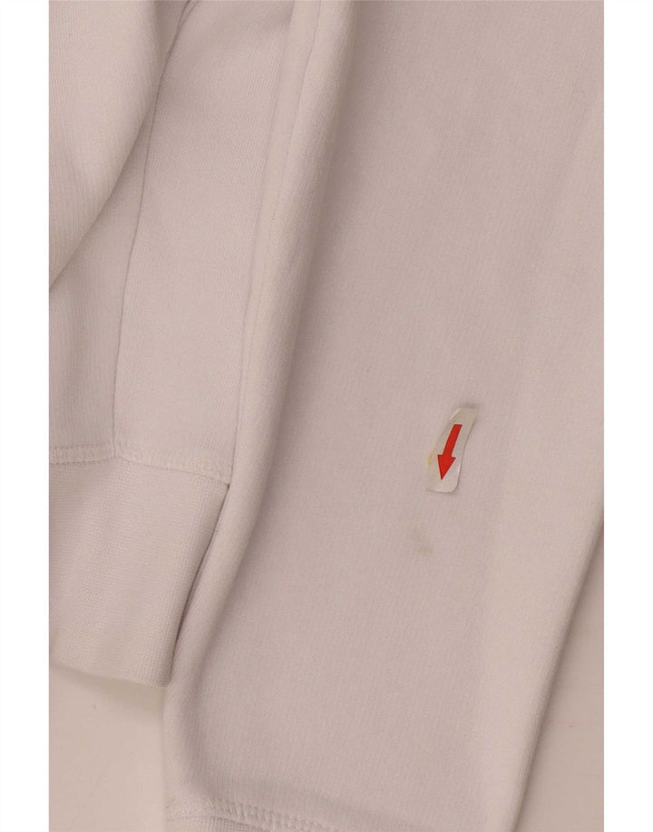 Maglione con cappuccio grafico da uomo Tommy Hilfiger in cotone bianco medio