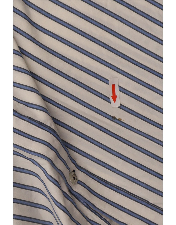 Crew Clothing Camicia da uomo dalla vestibilità classica 2XL in cotone a righe bianche