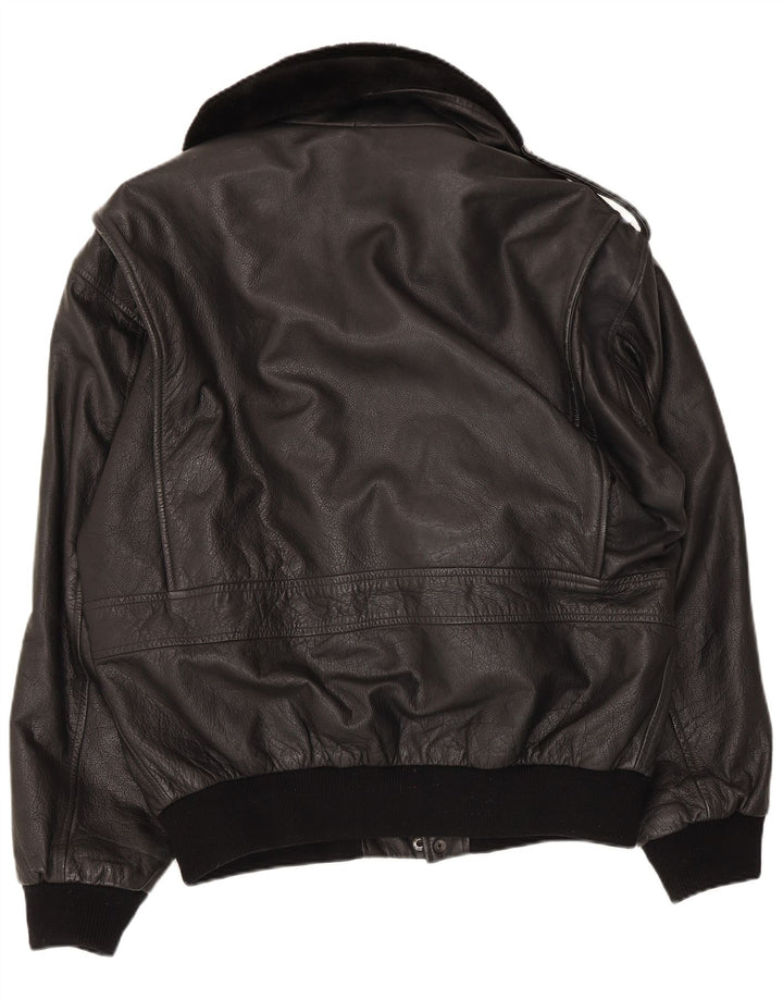 Giacca In Pelle Uomo Conbipel IT 52 Large Nera
