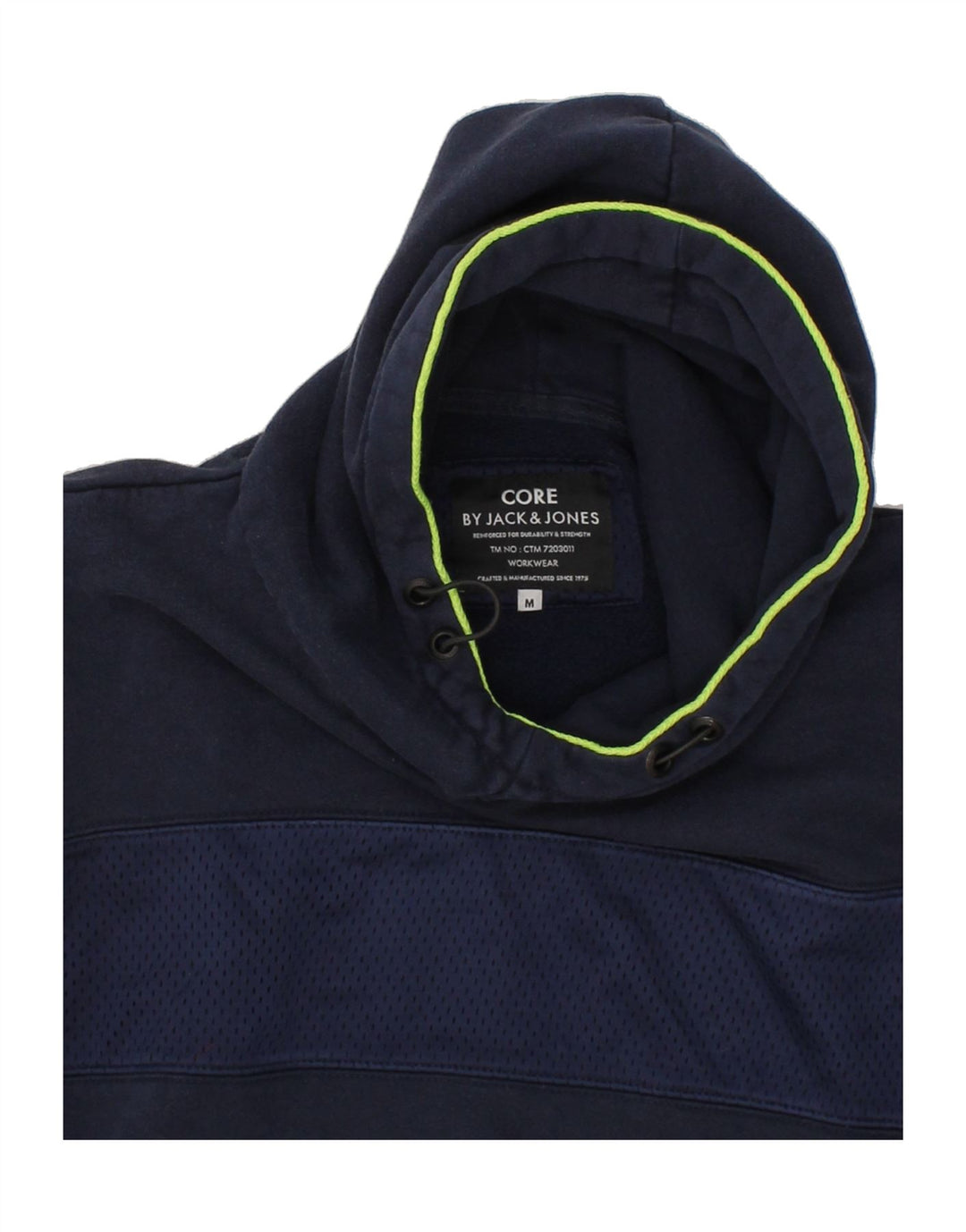 JACK & JONES Mens Hoodie Jumper Medium Navy Blue Cotton Vintage Jack & Jones and Second-Hand Jack & Jones from Messina Hembry 