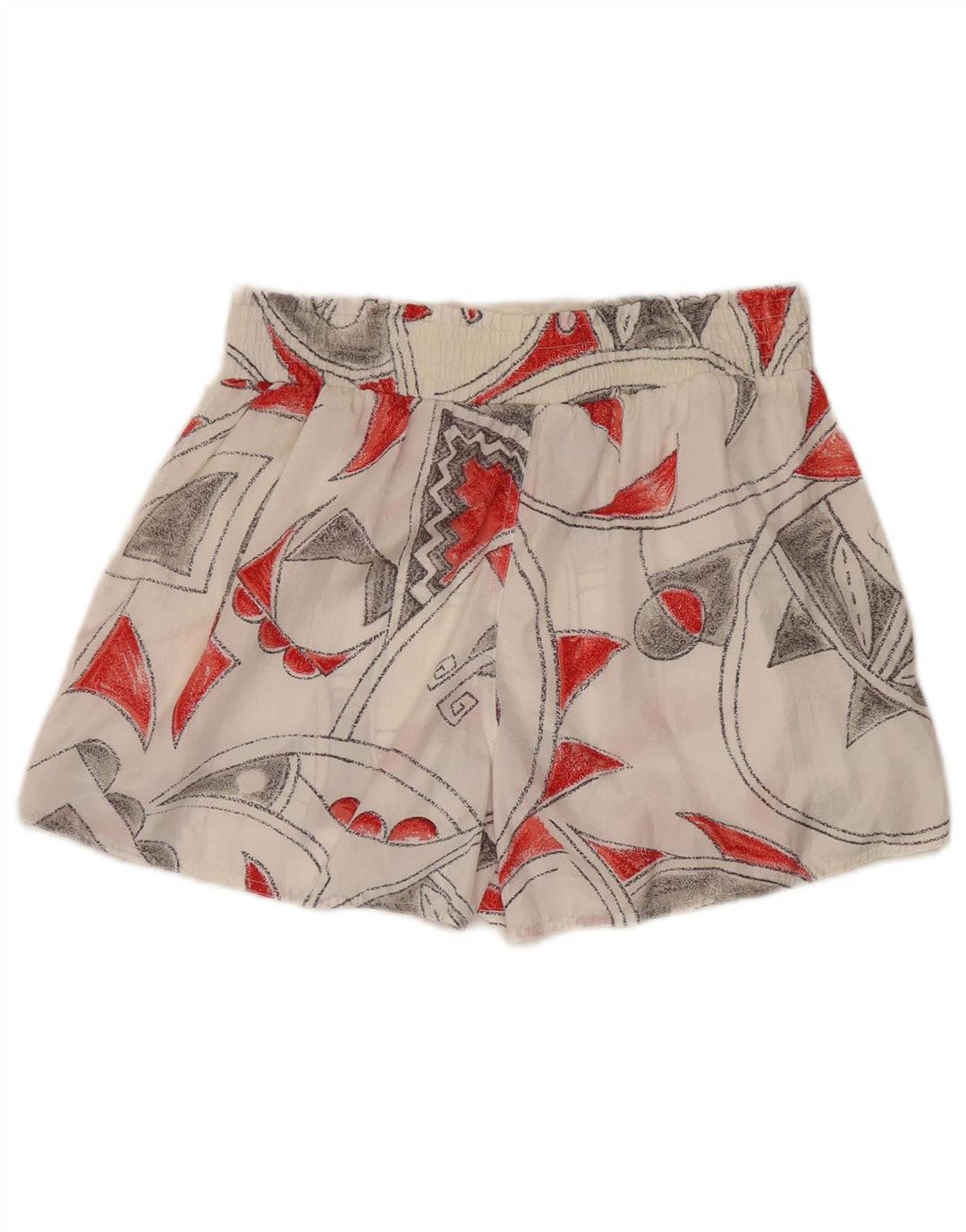 Pantaloncini da bagno REEBOK da donna UK 10 piccoli nylon geometrico bianco