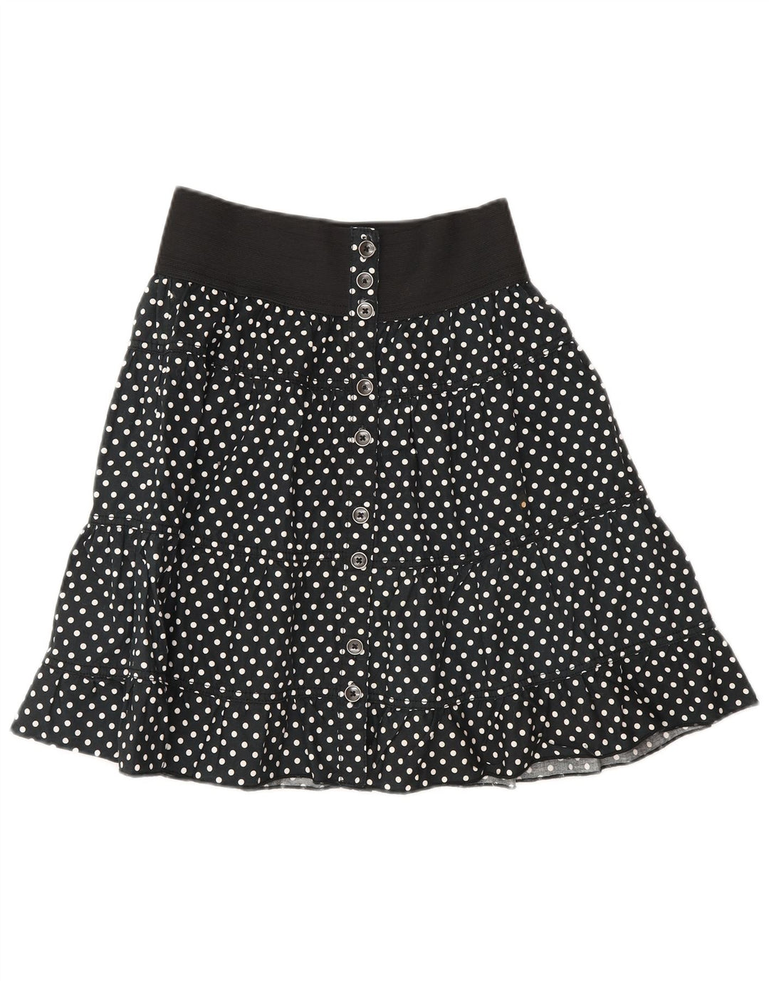 Okay Gonna a trapezio regolare da donna EU 36 piccola W25 cotone nero a pois