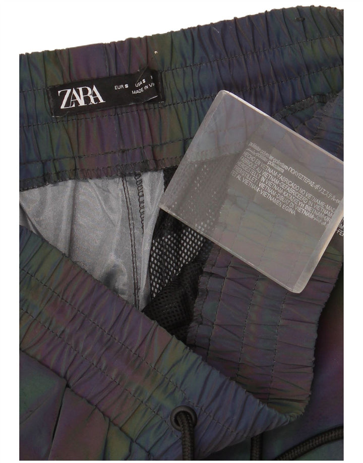 Pantaloni da tuta cargo Zara da uomo, pantaloni da jogging, piccoli, multicolore, color block