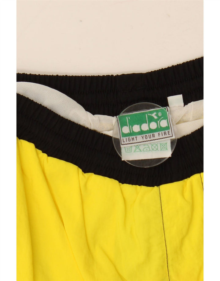 DIADORA Pantaloncini Mare Uomo Large Giallo Colourblock Poliammide