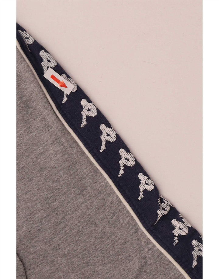Felpa con grafica Kappa da donna, maglione UK 14, colore grigio medio
