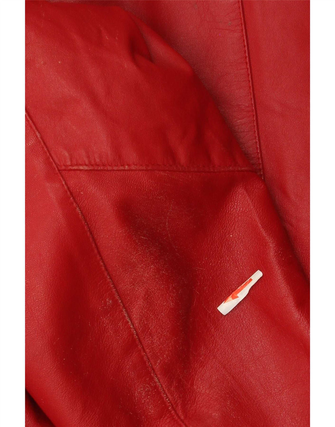 Giacca in pelle corta da donna Yuppie EU 40 rossa media