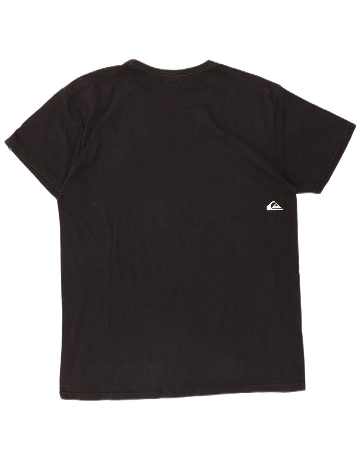 T-shirt grafica da uomo Quiksilver Top in cotone nero medio