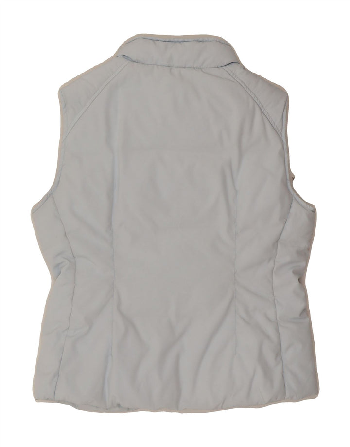 BENETTON Womens Padded Gilet UK 12 Medium Blue Polyester Vintage Benetton and Second-Hand Benetton from Messina Hembry 