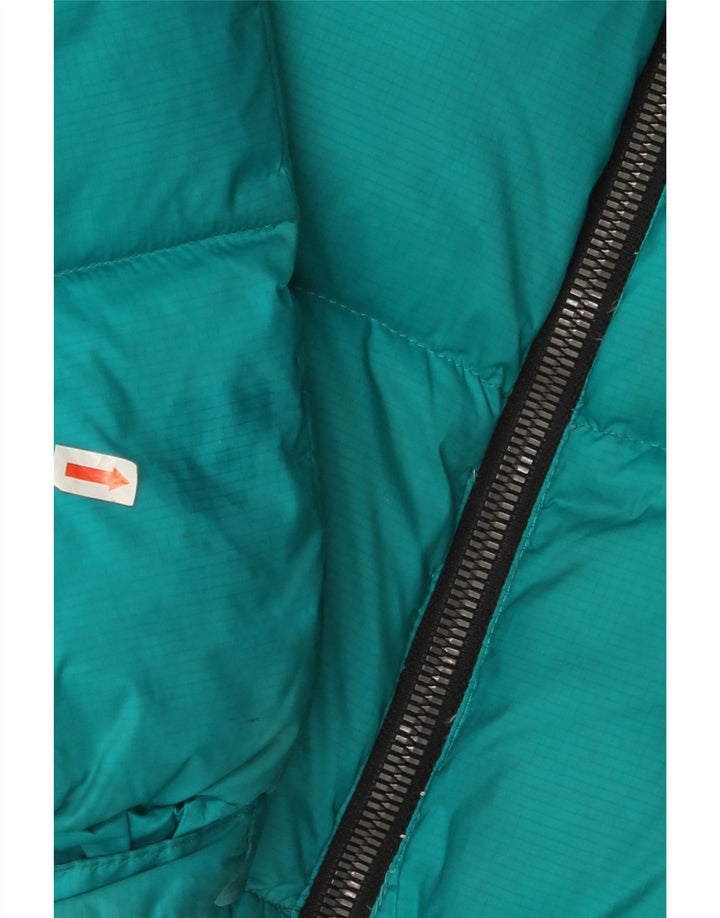 Giacca imbottita da donna Superdry UK 12 poliestere color block medio turchese