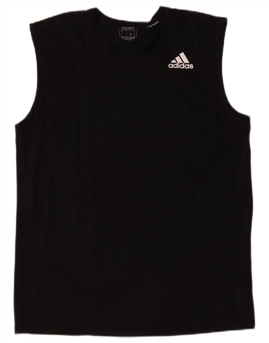 Canotta Adidas Aeroready da uomo grande in poliestere nero