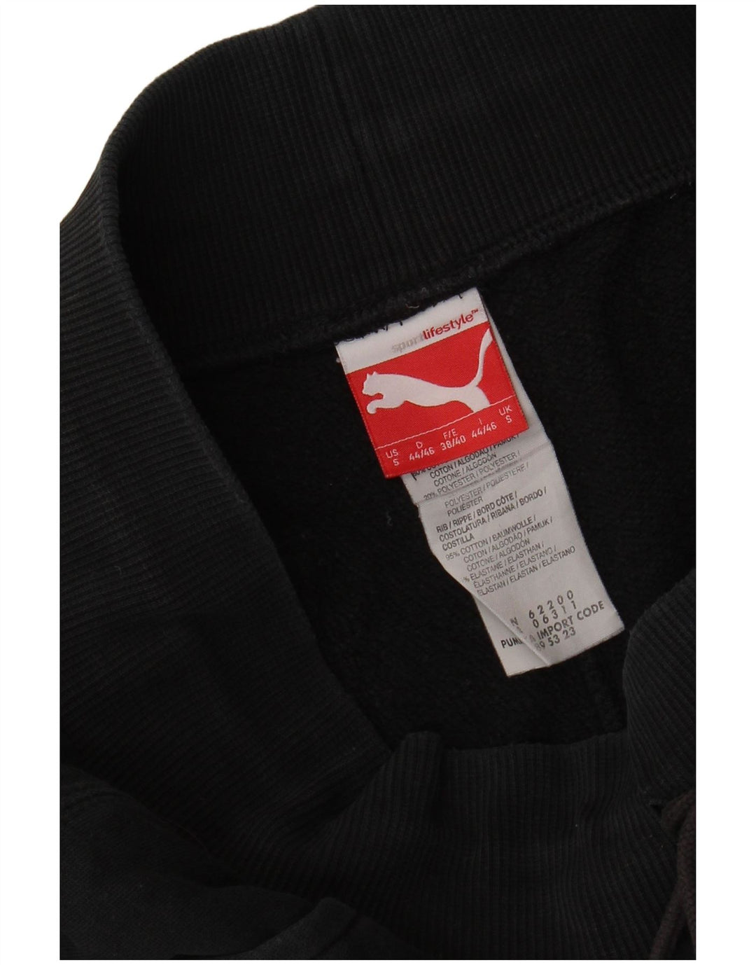 Pantaloni da tuta da uomo PUMA Joggers piccoli in cotone nero
