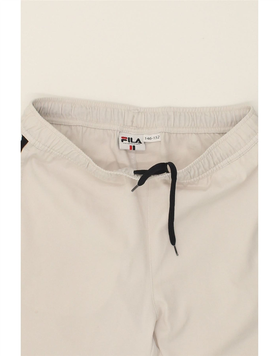 FILA Boys Graphic Sport Shorts 11-12 Years White Colourblock Vintage Fila and Second-Hand Fila from Messina Hembry 