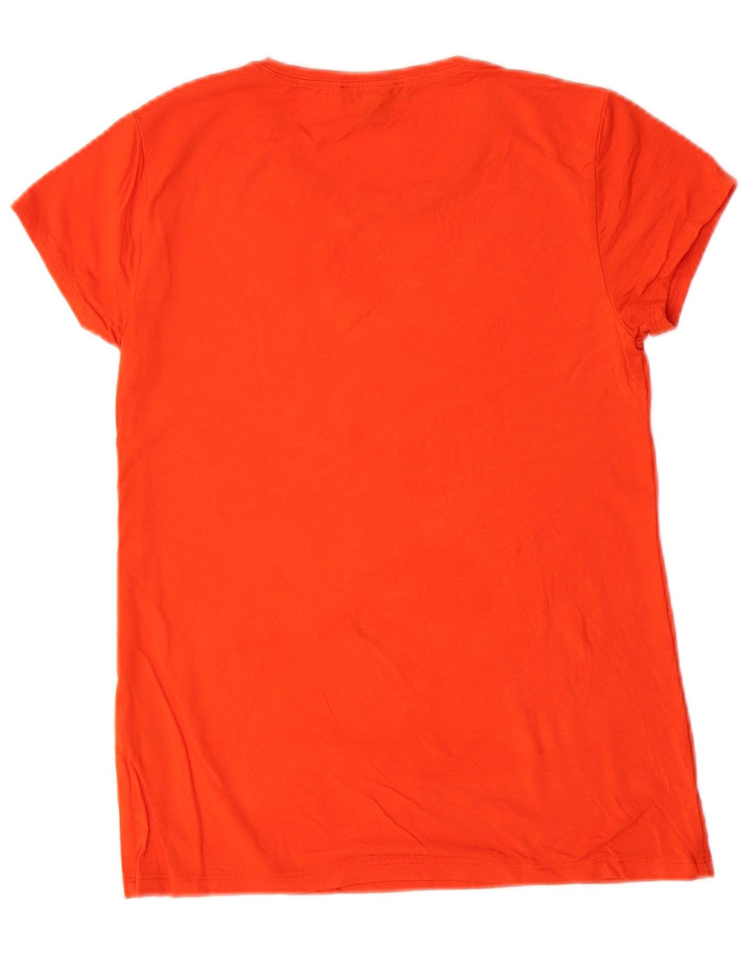 J. CREW T-shirt 365 da donna Top UK 10 Small Orange Modal