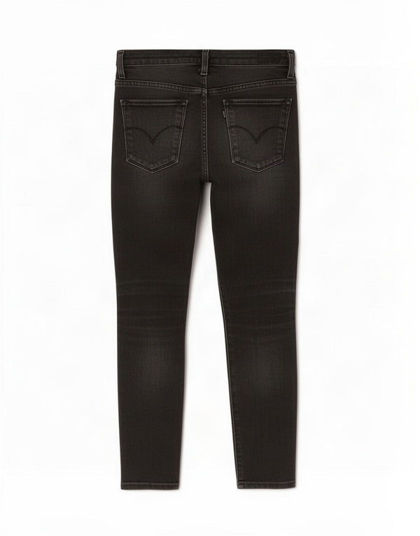 Jeans skinny corti da donna Levi's W24 L24 cotone nero