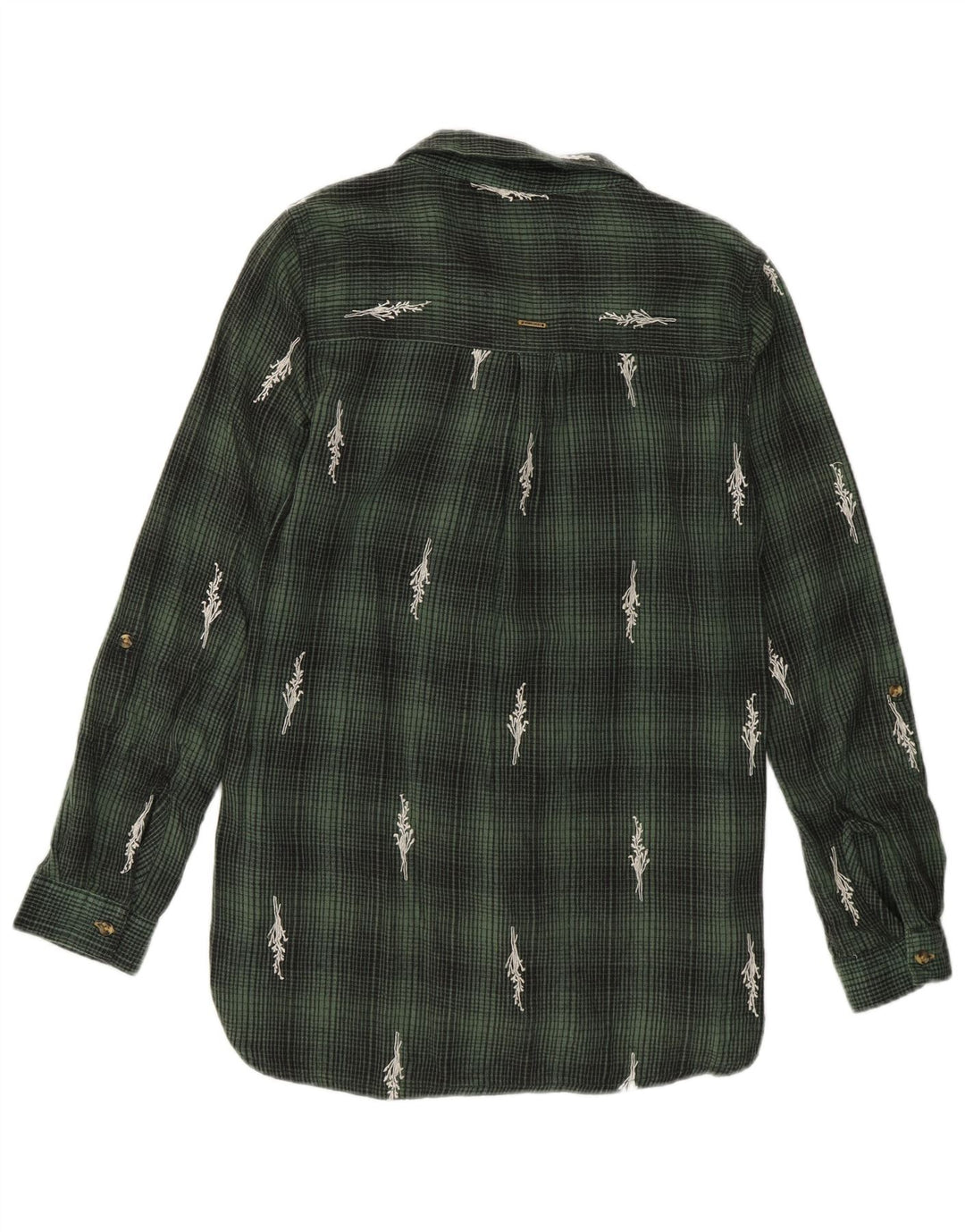 Camicia di flanella oversize da donna White Stuff UK 6 XS Cotone a quadri verde