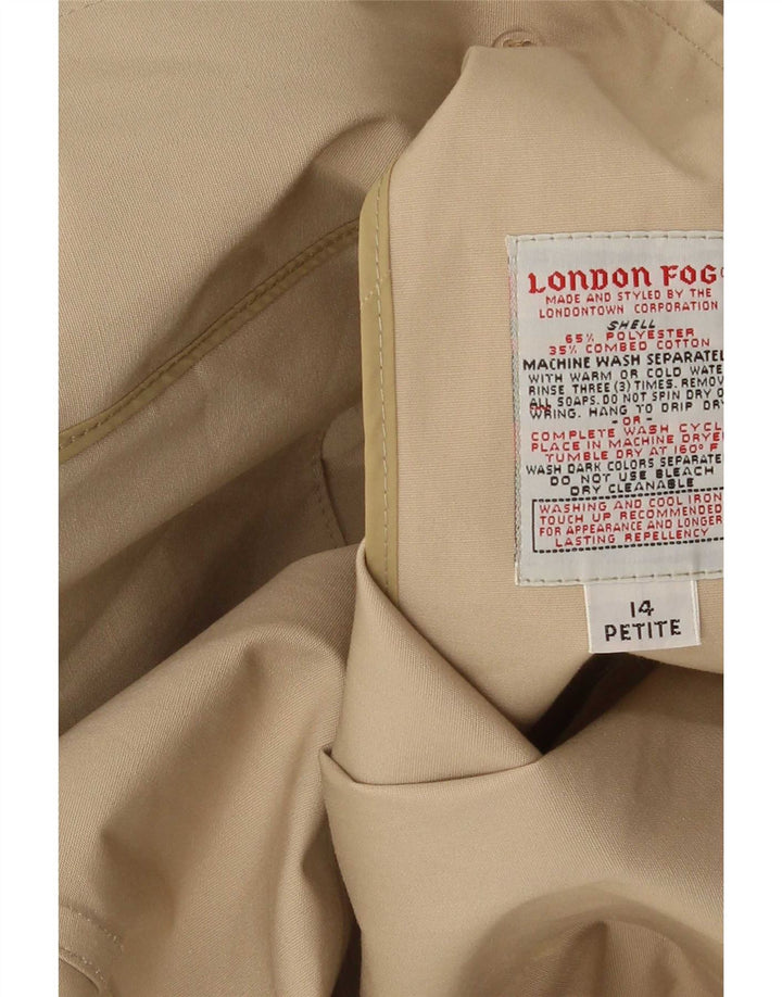 Cappotto da donna London Fog US 14 XL Poliestere marrone