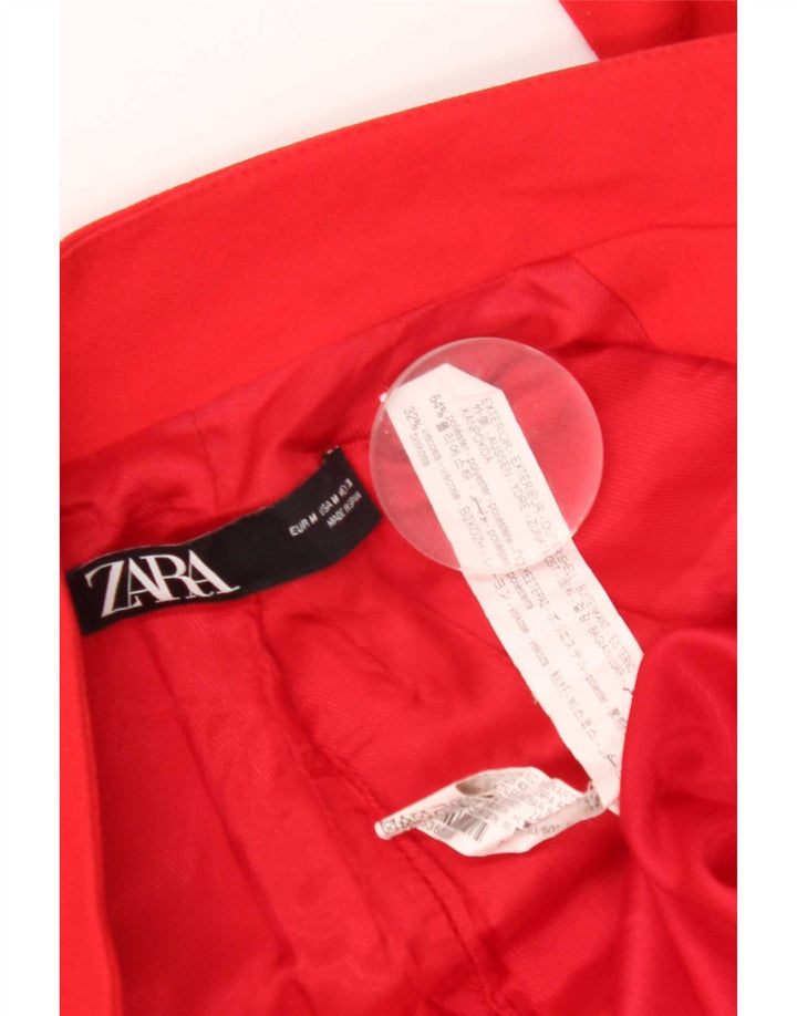 Giacca blazer da donna Zara UK 14 poliestere rosso medio