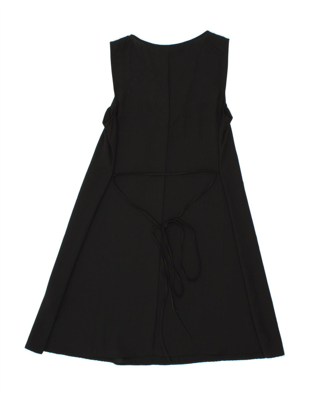 WAREHOUSE Womens Sleeveless A-Line Dress UK 12 Medium  Black Polyester Vintage Warehouse and Second-Hand Warehouse from Messina Hembry 