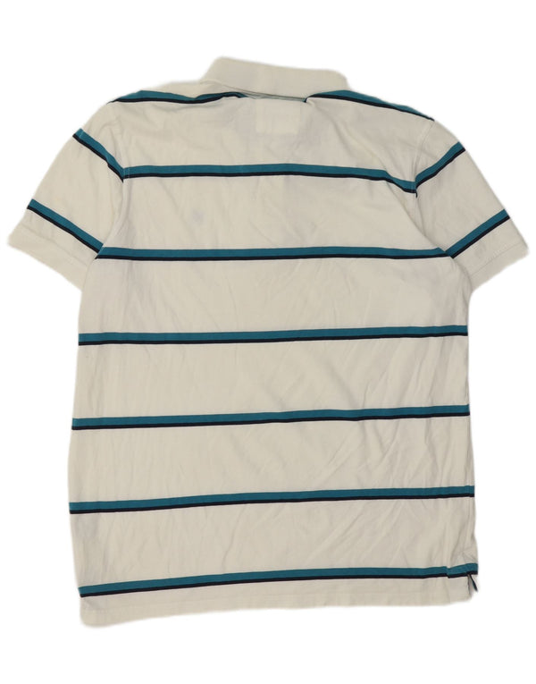 Crew Clothing Polo da uomo XL in cotone a righe bianche