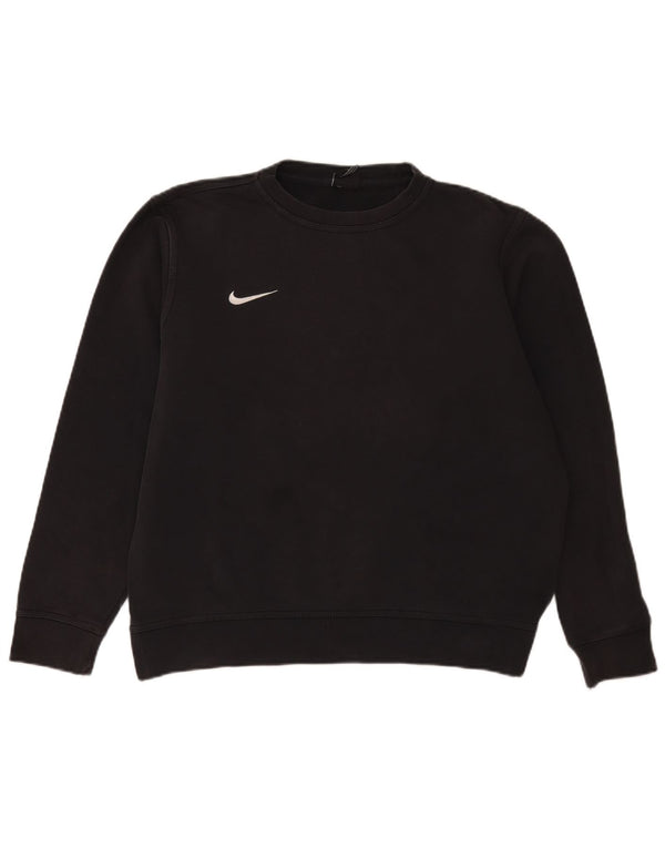 Felpa da uomo Nike Maglione grande in cotone nero