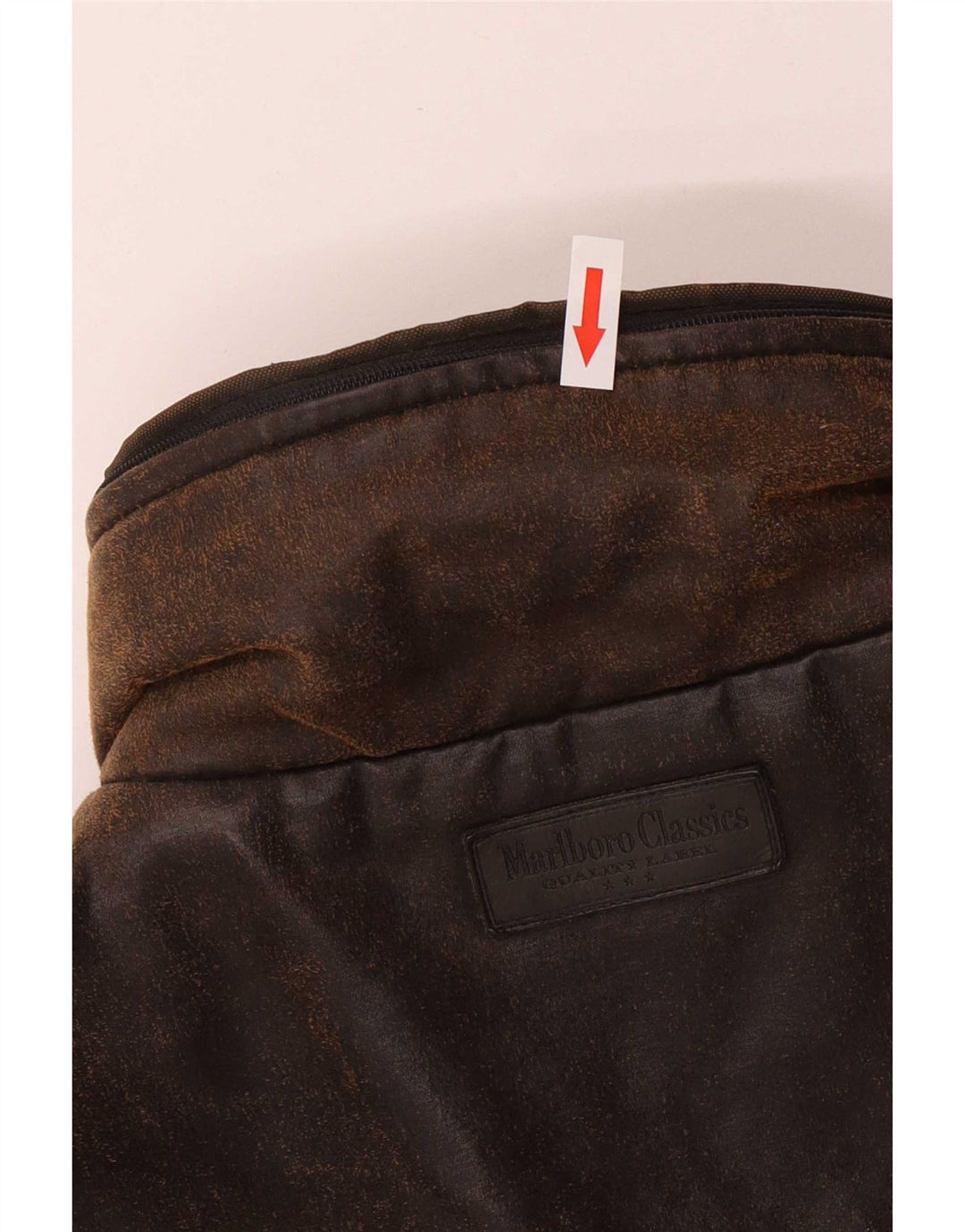 Giacca utility da uomo Marlboro Classics UK 40 Large Marrone Cotone Classico