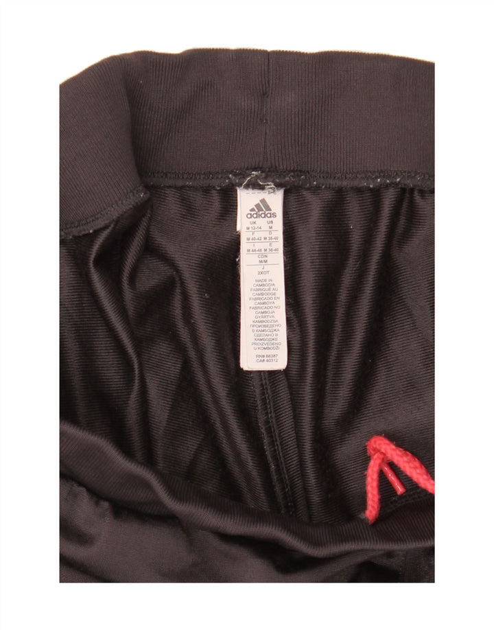 ADIDAS Womens Tracksuit Trousers Joggers UK 14 Medium Black Polyester Vintage Adidas and Second-Hand Adidas from Messina Hembry 