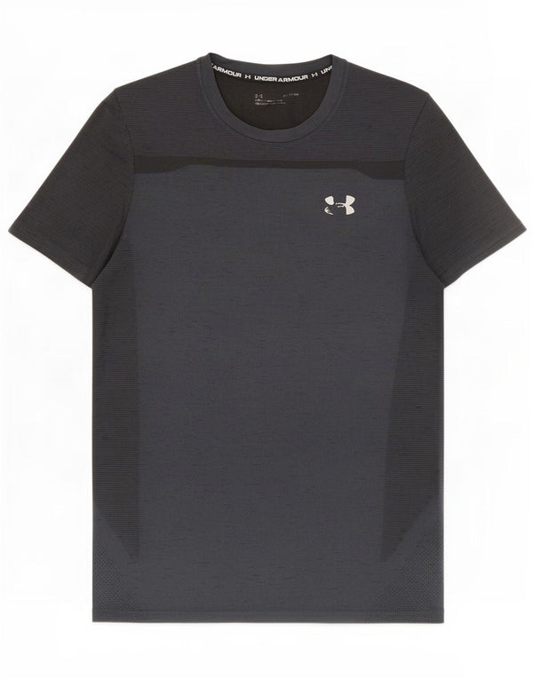 T-shirt da uomo Under Armour Top medio nero screziato